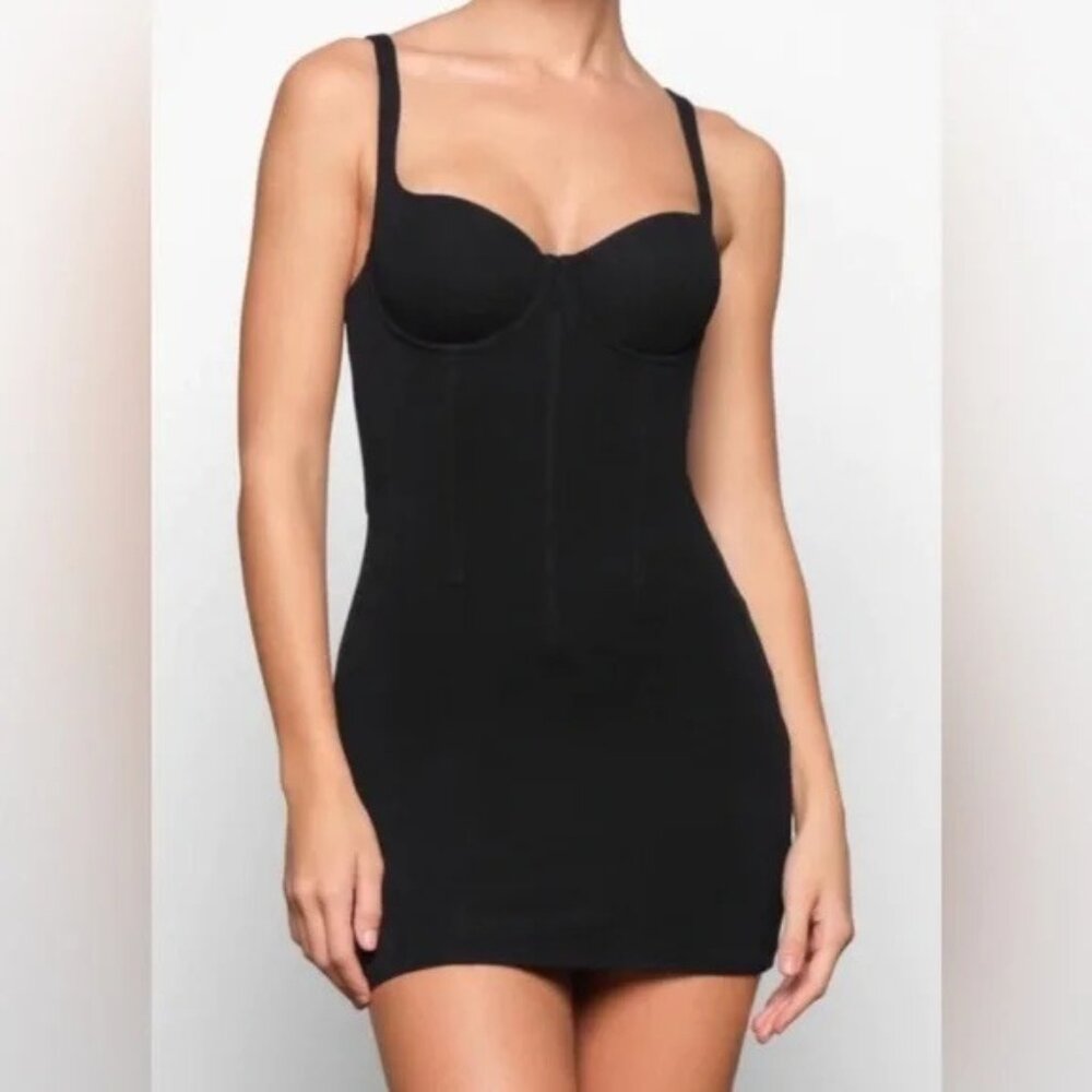 SKIMS Black Mini Dress